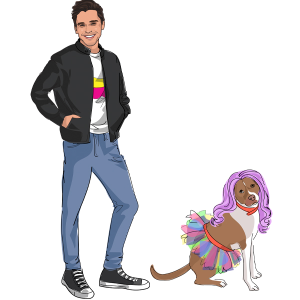 Michelle Baron Illustration Fab Five illustrations for Running Press Queer Eye Find the Fab Five Book